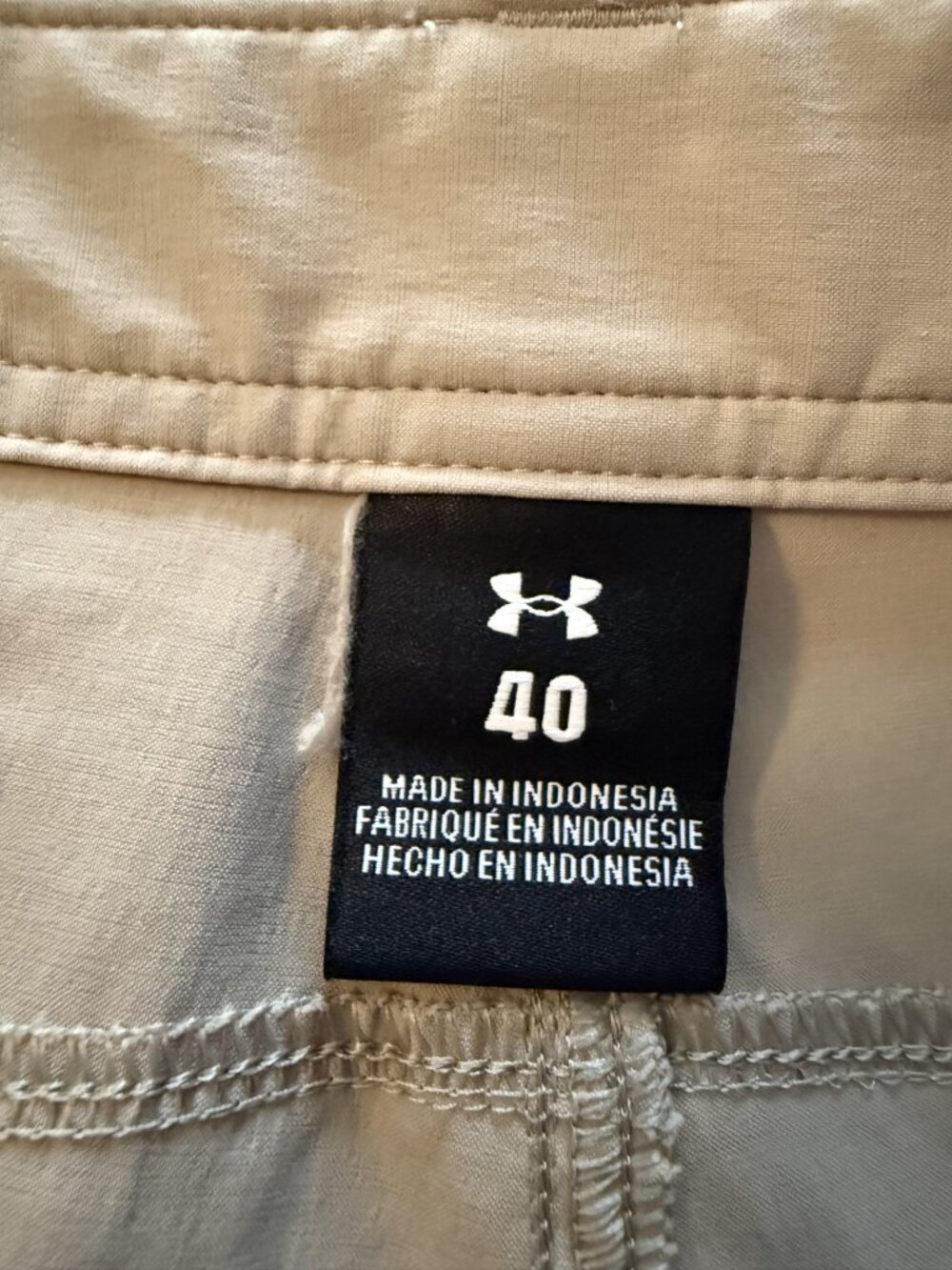 Under Armour Fish Pro Hunter 2.0 Cargo Shorts Size 40 Khaki Tan Pockets UPF 50+ - Picture 8 of 12